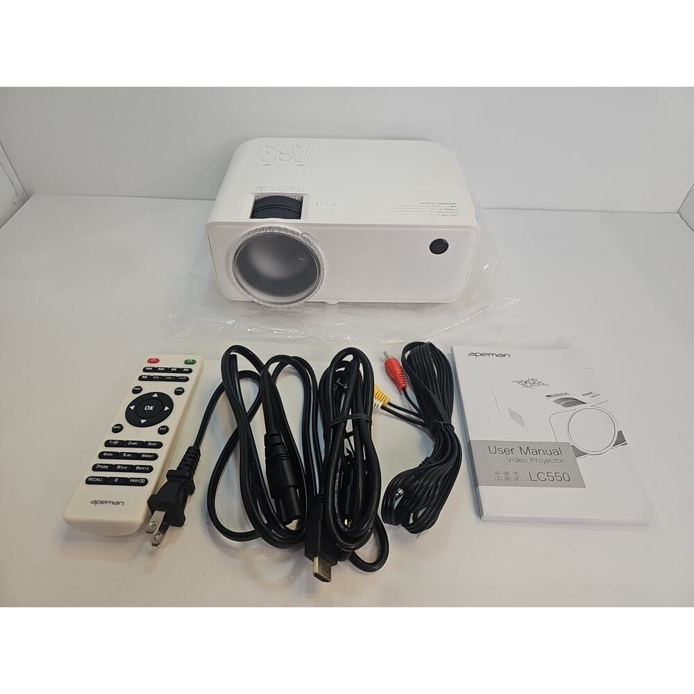 APEMAN LC550 Mini Video Projector 1280X720P LCD *NO BOX COMPLETE*